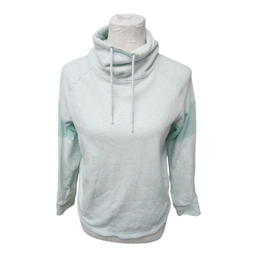 Gymshark Women's Pullover Hoodie XS‎ Mint Green Cowl Neck Sweatshirt Athleisure